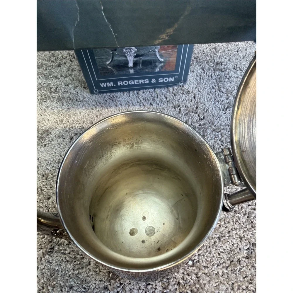 WM. Rogers & Son Silverplate Coffee Pot Post-1940 with Original Box